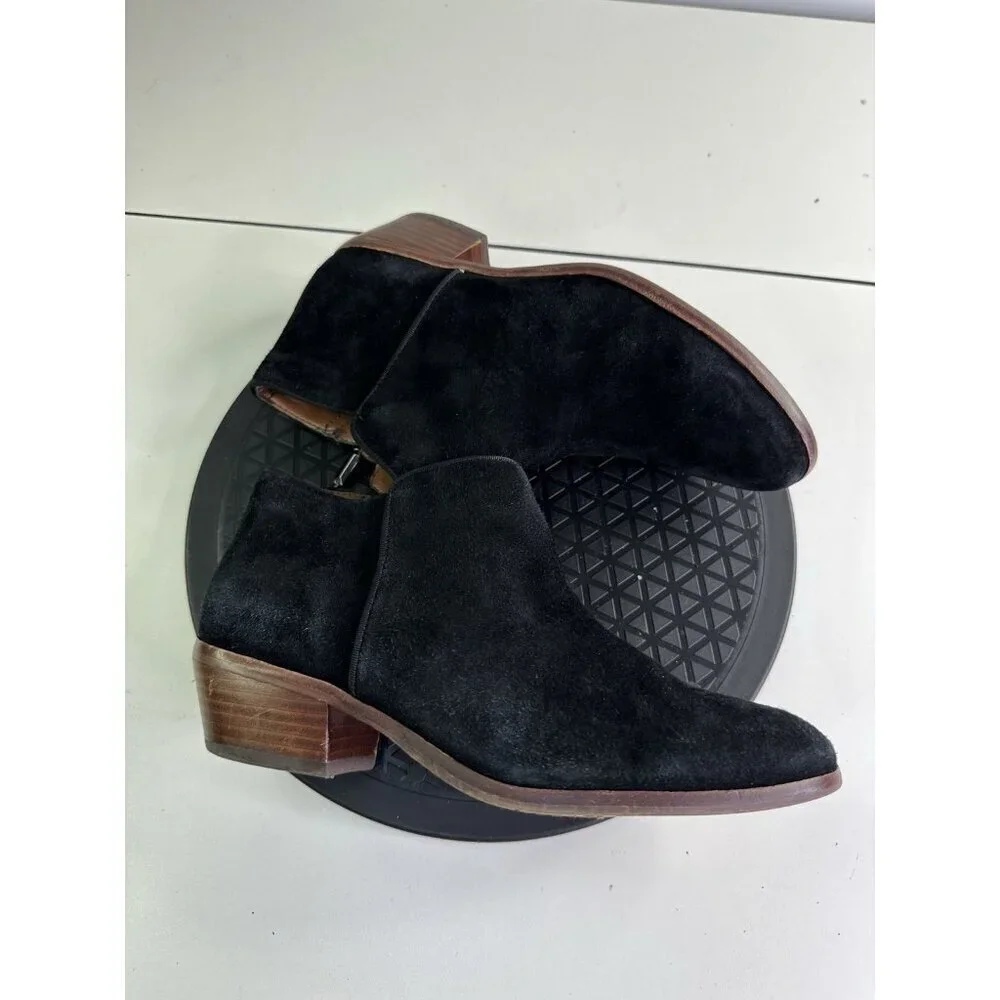 Sam Edelman Packer Ankle Boots Booties Shoes Sz 8.5 Black Leather Women’s